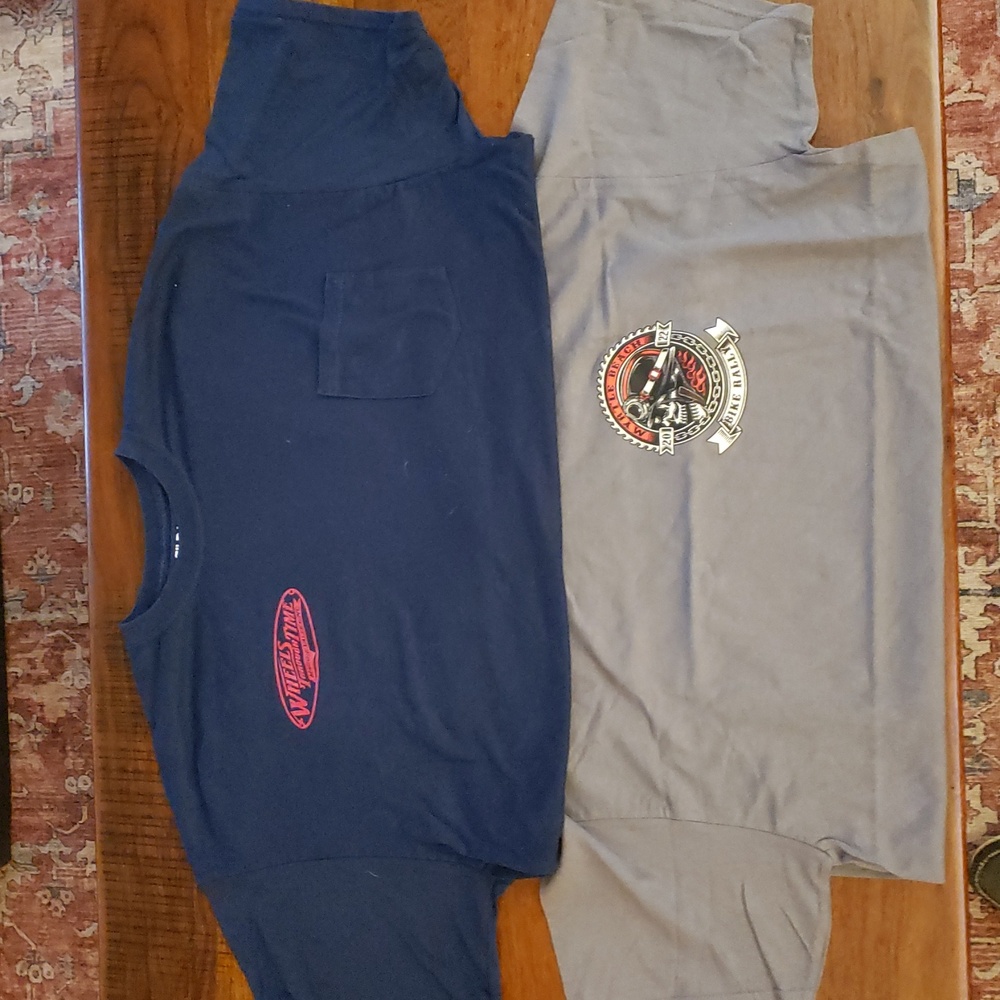 Graphic Biker T-Shirt Bundle - Navy and Gray